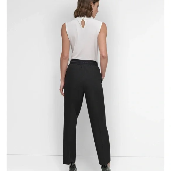 DKNY Women's Pull-On black Trousers/size L - Picture 6 of 6